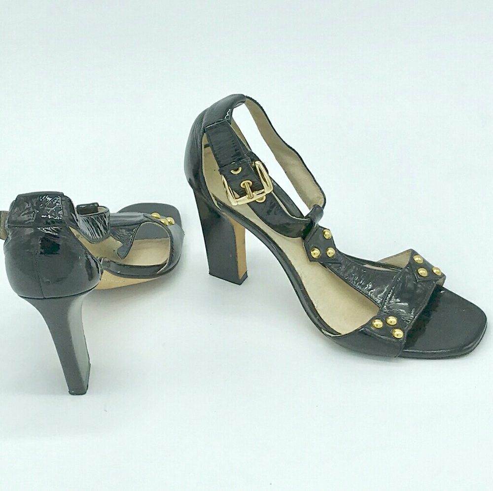 Boutique 9 Patent Leather Studded T-Strap Sandals
